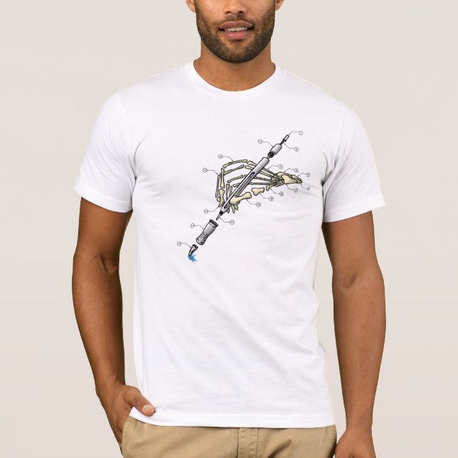 Camiseta Huesos del Doodle de las mamáes (Anverso)