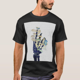 Camiseta Huesos en Flor #1 - Mano Única