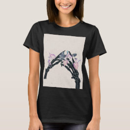 Camiseta Huesos en Flor #3 - Dos Manos que se Tocan