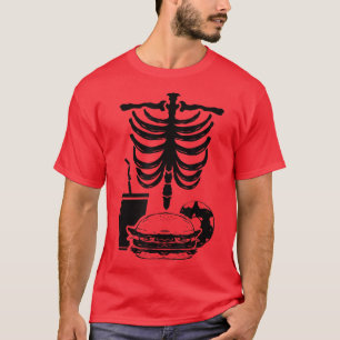 Camiseta Huesos en jaula de la costilla del esqueleto Xray 