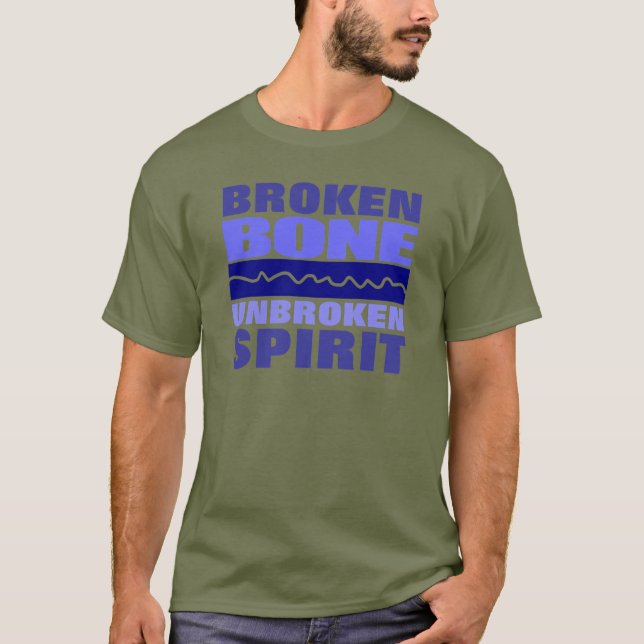 Camiseta Huesos rotos pero sin espíritu (Anverso)