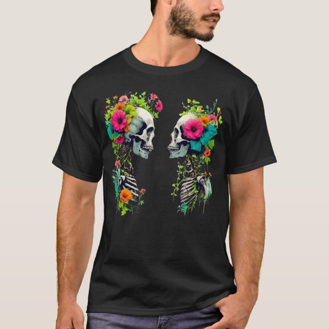 Camiseta Huesos Y Botánica (Anverso)