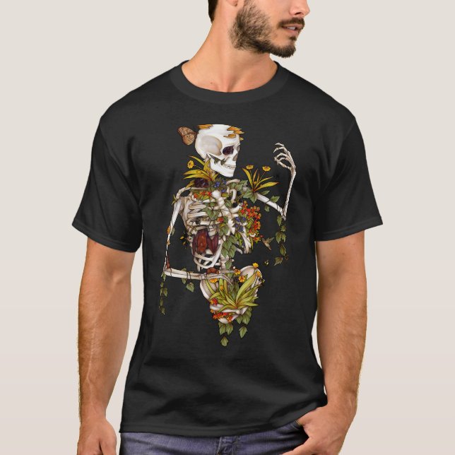 Camiseta Huesos Y Botánica (Anverso)