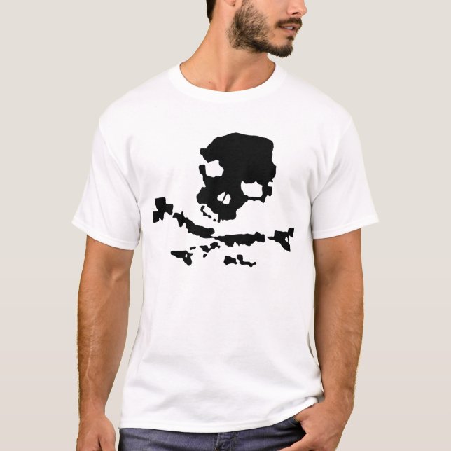Camiseta Huesos y calavera (Anverso)