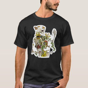 Camiseta Huesos y plantas de esqueleto botánico