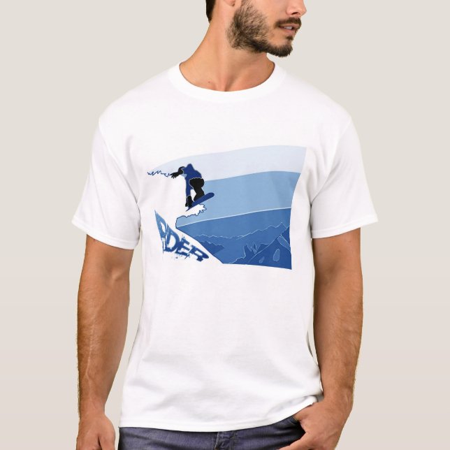 Camiseta Huésped azul (Anverso)
