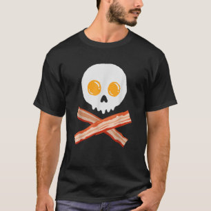Camiseta Huevo Bacon Skull Gift Spooky Halloween T Shirt