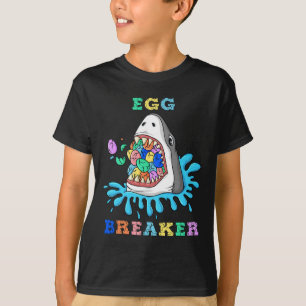 Camiseta Huevo Breaker Tiburón Pascua Diversión Niños Chica