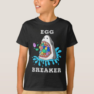 Camiseta Huevo Breaker Tiburón Pascua Diversión Niños Chica