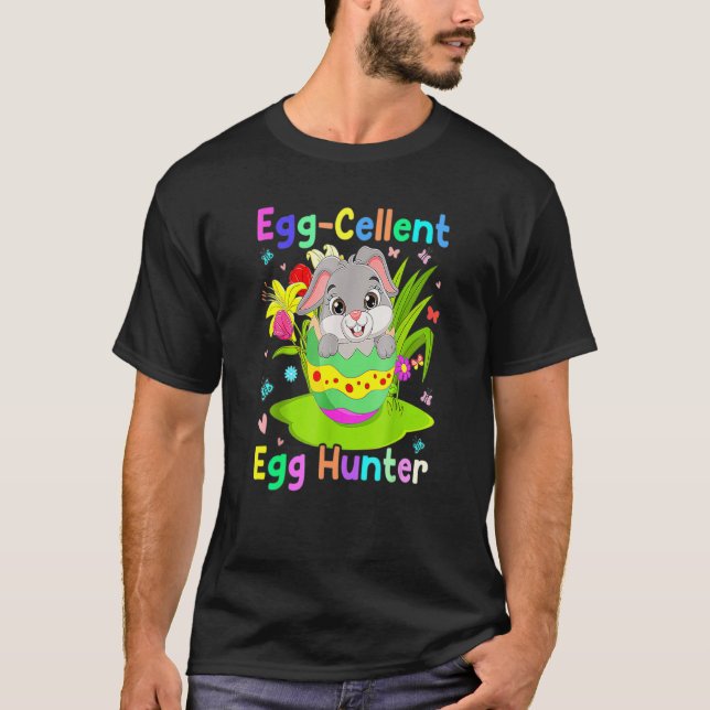 Camiseta Huevo Cellent Egg Hunter Bunny Easter Day 1 (Anverso)