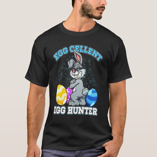 Camiseta Huevo Cellent Egg Hunter Easter Boys Chicas Guay B (Anverso)