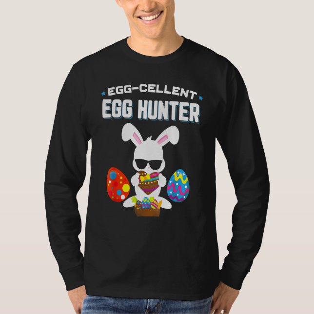 Camiseta Huevo Cellent Egg Hunter Easter Day Tees Boys Chic (Anverso)