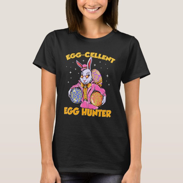 Camiseta Huevo Cellent Egg Hunter Funny Bunny Easter Day fo (Anverso)
