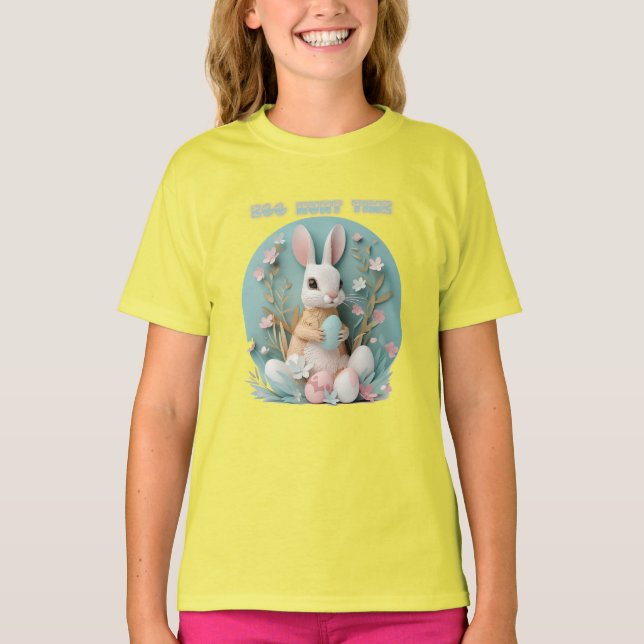 Camiseta Huevo citando la caza de huevos de Pascua: Caza, s (Anverso)