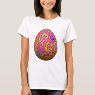 Camiseta Huevo colorido estampado de Pascua