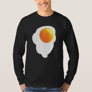 Camiseta Huevo Crudo Roto Clara De Huevo De Gallina Yema Su