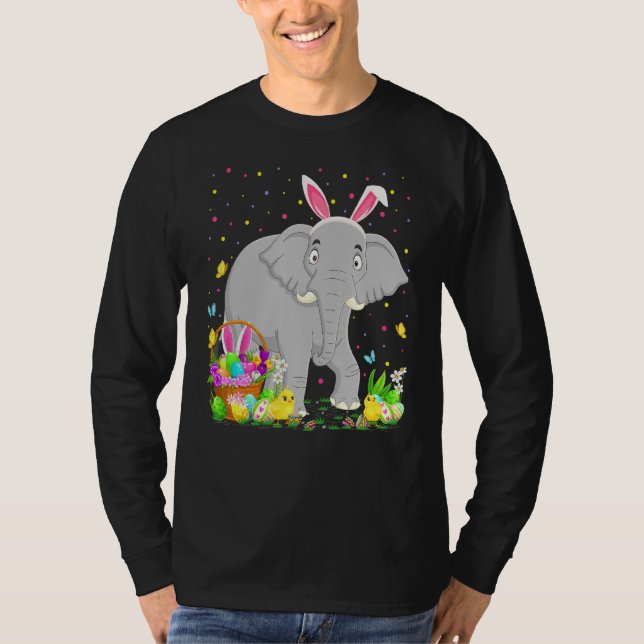 Camiseta Huevo de conejo de Pascua Caza de Elefante de la I (Anverso)