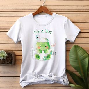 Camiseta Huevo De Dinosaurio Lindo Es Un Niño Mamá En Camin