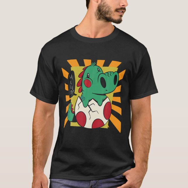 Camiseta Huevo de dinosaurio para bebé cuta (Anverso)