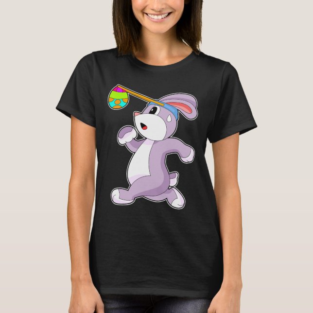Camiseta Huevo de huevos de pascua de la Pascua de Rabbit (Anverso)