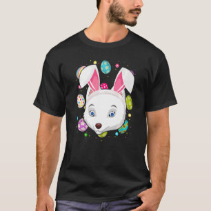 Camiseta Huevo de Pascua Bunny Ear Arctic Fox Face Domingo 