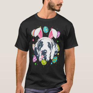 Camiseta Huevo de Pascua Bunny Ear Great Dane Dog Face East