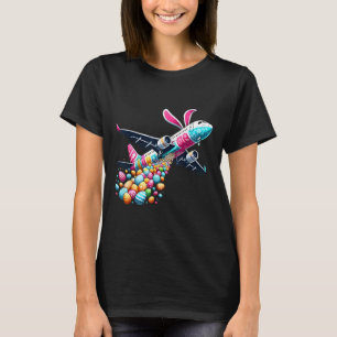 Camiseta Huevo de Pascua de Abunny Airplane Niños Niños Pas