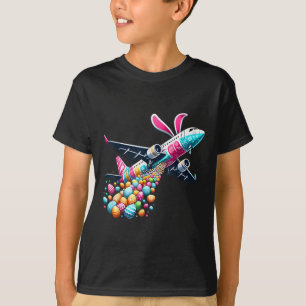 Camiseta Huevo de Pascua de Abunny Airplane Niños Niños Pas