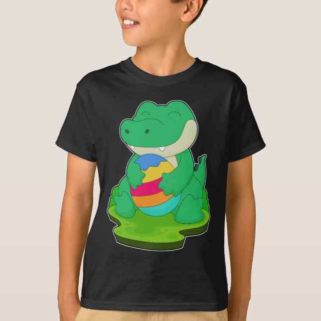 Camiseta Huevo de Pascua de Crocodile Semana Santa (Anverso)