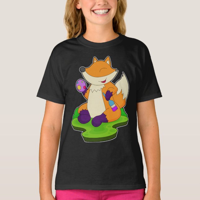 Camiseta Huevo de Pascua de zorro (Anverso)