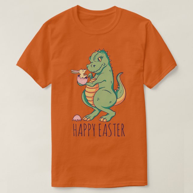 Camiseta Huevo de Pascua Dinosaurio (Diseño del anverso)