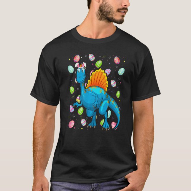 Camiseta Huevo de Pascua Dinosaurio Funny Spinosaurus Pascu (Anverso)