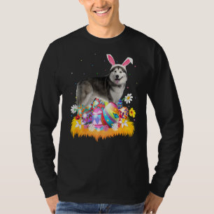 Camiseta Huevo de Pascua divertida Alaskan Malamute Canto d