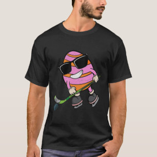 Camiseta Huevo de Pascua divertida jugando al deporte de ho