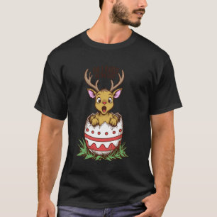 Camiseta Huevo de Pascua Divertido Navidad Bebé Reno Tempra