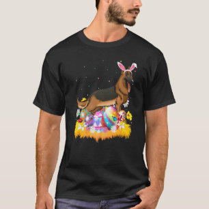 Camiseta Huevo de Pascua divertido perro pastor alemán domi
