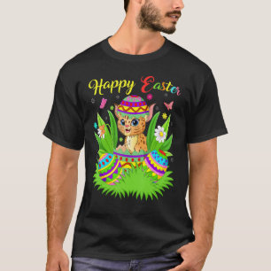 Camiseta Huevo de Pascua Floral de Lince Divertido Lince de