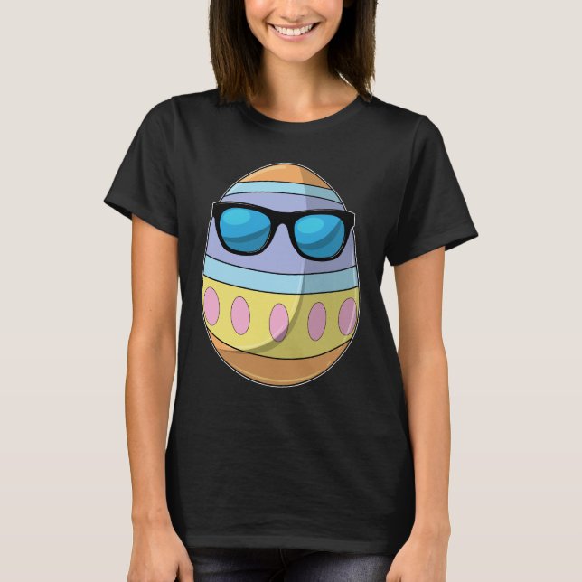 Camiseta Huevo de Pascua Gafas de sol de Pascua (Anverso)