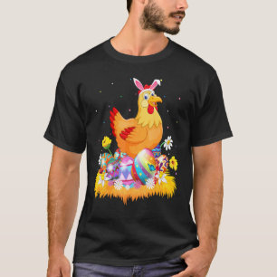 Camiseta Huevo de Pascua Gallina Linda Pájaro Domingo de Pa