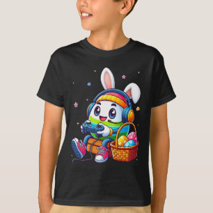 Camiseta Huevo de Pascua Jugando Videojuego Para Hombres Ju