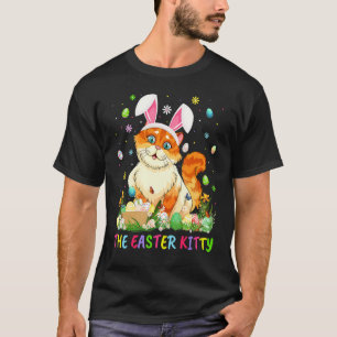 Camiseta Huevo de Pascua Kitty Easter Bunny Ear Kitty Cat E