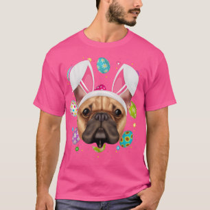 Camiseta Huevo de Pascua Lover Bunny Ear Bulldog francés Fa
