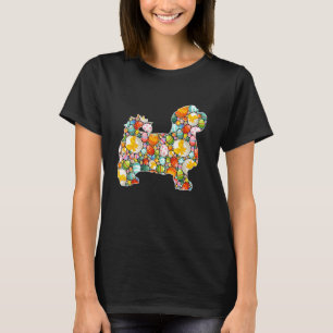 Camiseta Huevo de Pascua Perro Maltés Día de Pascua Niños M