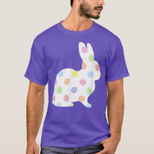 Camiseta Huevo de Pascua Polka Dot Conejo Conejo Conejo