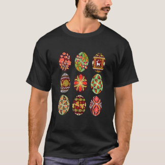 Camiseta Huevo de Pascua Pysanky Feliz Día de Pascua Caza d