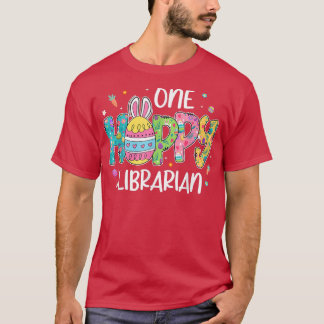 Camiseta Huevo de Pascua Un Hobby Bibliotecario Bunny Lover