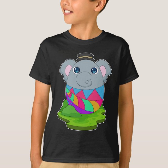 Camiseta Huevo elefante de Pascua (Anverso)