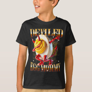 Camiseta Huevo endiablado divertido Humor de comida Meme de