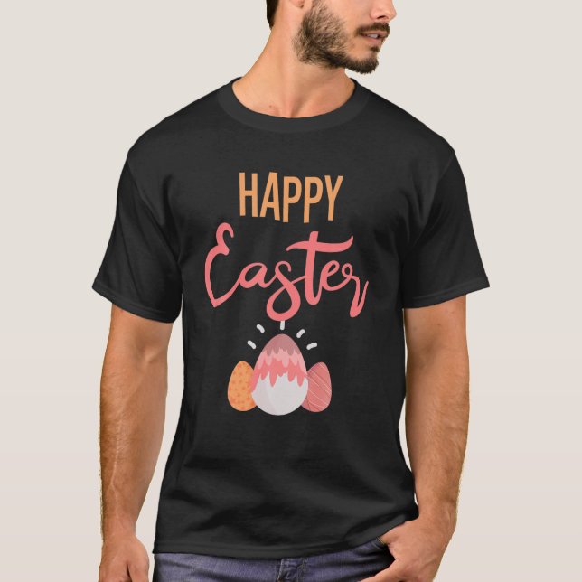 Camiseta Huevo feliz Día de Pascua (Anverso)
