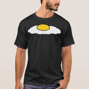 Camiseta huevo frito comida deliciosa hambre cocina asado d